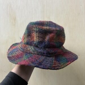 Vintage Mizen Head Hat Womens One Size Multicolor Iceland Wool Bucket Hat